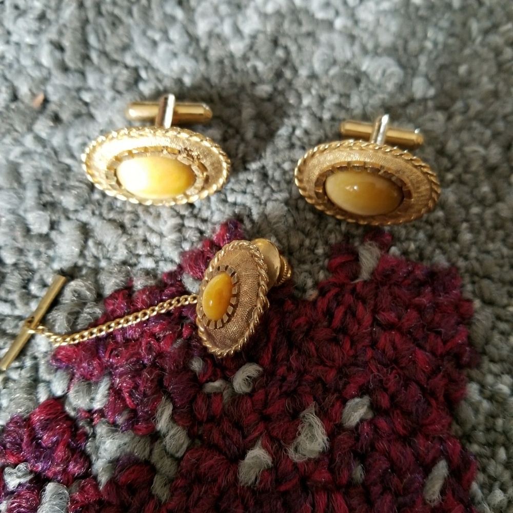Men's cufflinks set - Picture 3 of 4